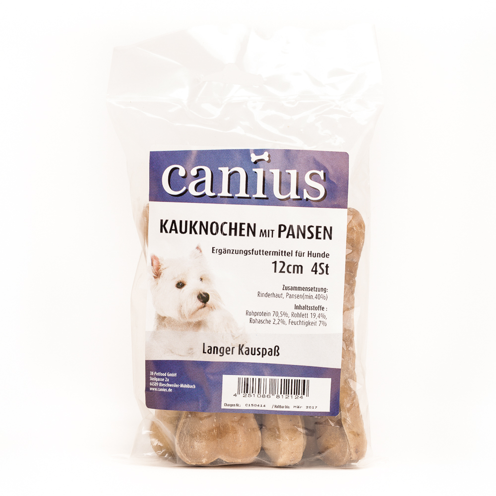 Canius Kauknochen mit Pansenfllung 12cm, 4 Stck
